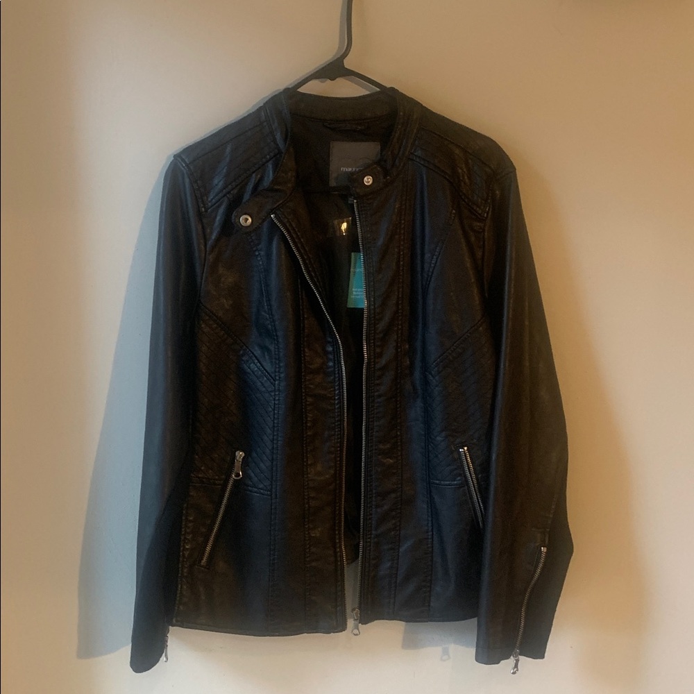 Maurices Black Bomber Jacket